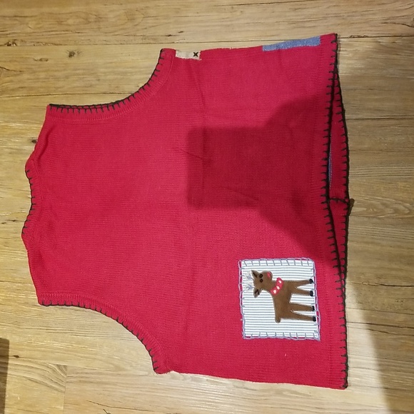 Christmas vest button down front EUC sz XL - Picture 2 of 6